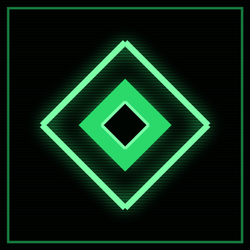 STARKNELL icon — a green phosphor diamond sigil glowing on a black terminal field
